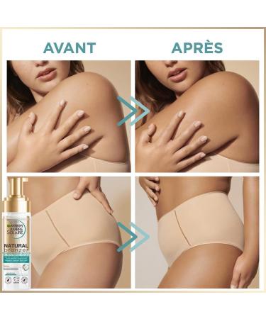 GARNIER Ambre Solaire - Coffret Mousse & S rum Autobronzants & Hydratants - Teint Naturel & Radieux - Eau De Coco Glyc rine Acide Hyaluronique - Vegan & Cruelty Free - Visage & Corps Coffret Autobronzant Visage + Corps - Buy Online on GoSupps.com