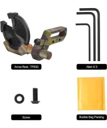 Aimdor Fully Enclosed Brush Arrow Rest for Compound Recurve Bow - Lightweight and Durable Hunting Accessory in Camo - Buy Online on GoSupps.com