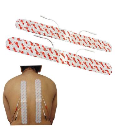 TENS Electrode Pads for Back Pain Lumbago Sciatica Arthritis x 2 Spinal Long Tens Pads by Totally TENS 4cm x 33cm