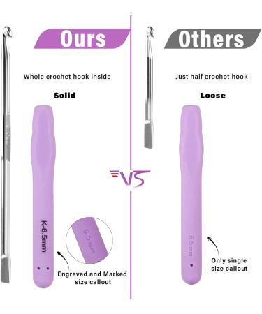 43 PCS Ergonomic Crochet Hook Set with Case and Accessories - Ideal for Arthritic Hands - 14 Sizes, Extra Long Needles - Knitting Kits for Enthusiasts - Buy Online on GoSupps.com