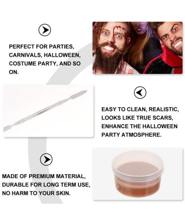 Minkissy Fake Wound Scar Kit | Special Effects Makeup Wax for Halloween Face Painting - Buy Online on GoSupps.com