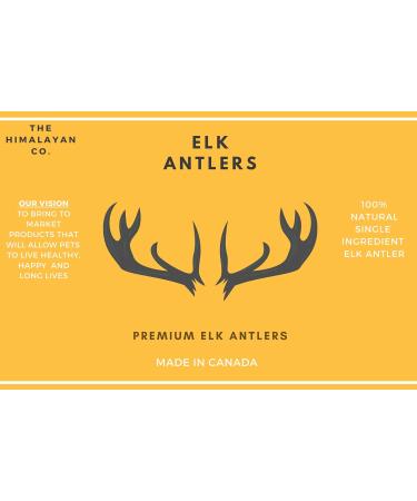 Elk Antler Dog Chews | ELK Antlers for Dogs | 100% Natural | for Aggressive Chewers | Naturally Shed Elk Antler | Keeps Dogs Busy | Small Medium Large (Split and Whole ELK Antlers) (2 Small Whole) - Buy Online on GoSupps.com