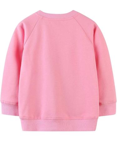 Girls Cotton Sweatshirt | Long Sleeve Casual Jumper for Kids Age 1-12 | Toddler Clothes Top Pullover 9-10 Years - Buy Online on GoSupps.com