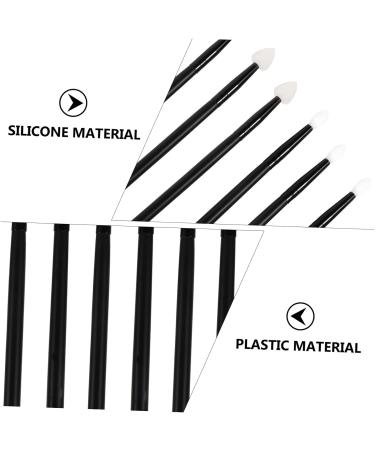 Ipetboom 12 Pcs Lip Brush Eye Shadow Brush Makeup Brush Silicone Lip Mask Brush Eyeshadow Brush Applicator 14x1.2x0.8cmx2pcs Blackx2pcs - Buy Online on GoSupps.com