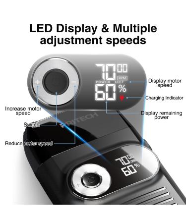 Pritech Electric Foil Shavers: 2-in-1 Bald Shaver and Beard Trimmer with Adjustable Speeds - Buy Online on GoSupps.com