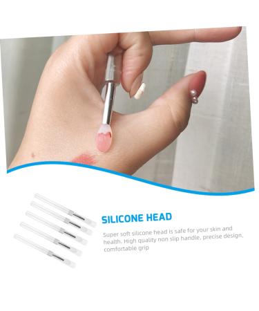 5pcs Silicone Lip Brush Set - Professional Makeup Tool for Lipstick & Eyeshadow | Best Beauty Accessories for Flawless Application - Buy Online on GoSupps.com