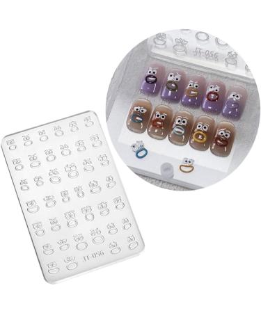 Flower Nail Silicone Mold 3D Butterfly Embossing Gel Print Stencil Nail Carving Template Tool For Nail Decors JT030 - Buy Online on GoSupps.com