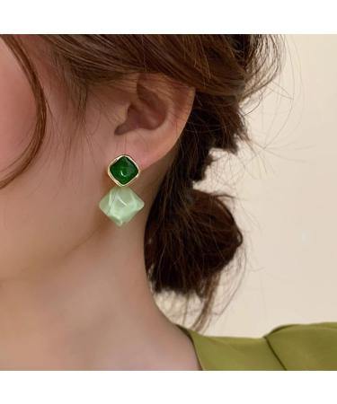 2023 Fashion Irregular Oval Geometric Drop Earrings for Women | French Sweet Jewelry Gift for Daily & Party Wear - Buy Online on GoSupps.com