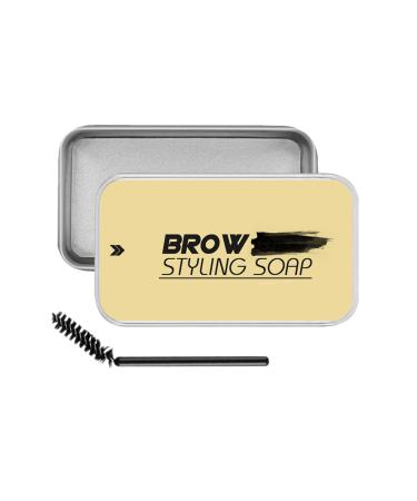 1 Pack Eyebrow Soap Eyebrow Wax Brow Soap Long Lasting Eyebrow Gel Clear Waterproof Brows Styling Soap Kit Natural Eyebrow Makeup for Women 16 g (Pack of 1)