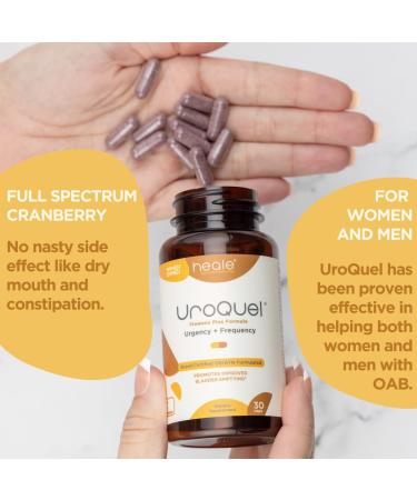 UroQuel - Natural Bladder Control Cranberry Supplement - Reduce Bathroom Urgency Frequency Incontinence with Flowens - OBGYN Formulated - Cranberry Pills for Women & Men - by Heale - 30 Capsules - Buy Online on GoSupps.com