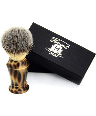 Synthetic Hair Shaving Brush with Cheetah Print Handle - Perfect Men's Gift in Classic Box - Buy Online on GoSupps.com