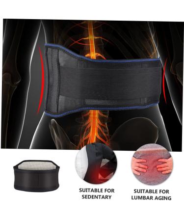 1pc Heated Lumbar Support Waist Belt - Self-Heating Magnetic Back Support for Sports & Work | Adjustable Bellyband 120x8cm - International Shipping Available - Buy Online on GoSupps.com