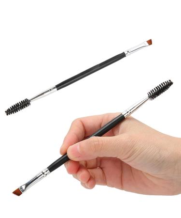 3Pcs Dual Brow Brush Set | Two-Headed Portable Professional Angled Eyebrow Brush for Beauty & Travel | International Shipping Available - Buy Online on GoSupps.com