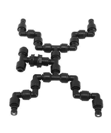 HEEPDD Adjustable Mist Cooling System Stainless Steel Adjustable Misting Nozzles for Pets Reptiles 4PCS 360 Adjustable Mist Cooling System Nozzles Water Sprayers Connectors Nozzle