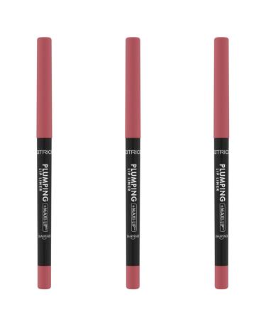 Catrice Plumping Lip Liner No. 190 Nude moisturizing long -lasting matting color -intensive matt vegan waterproof oil -free without alcohol 3 -way pack (3x0.35g) 0.35 g (3 SPALL) 190 I like to mauve