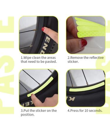 Shop Hillylolly Reflector Stickers - 42 Reflective Bicycle & Clothing Stickers Self-Adhesive Light Yellow Safety Stickers - Buy Online on GoSupps.com