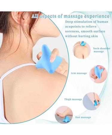 Languo Trigger Point Presser & Suction Trunk Finger Massage Ball - Pain-Free Muscle Relief Device for Back & Feet - Blue - Buy Online on GoSupps.com