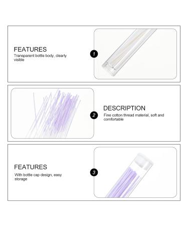 Ear Piercing Care Kit - Nose Ring & Earring Hole Cleaner for Women, Men - 180pcs Cleaning Line - Violet - Buy Online on GoSupps.com