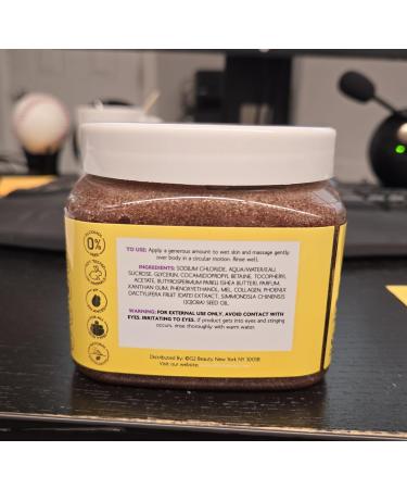 Brown Sugar + Honey Smoothing Body Scrub - 21 oz | Ultra Hydrating Exfoliating Scrub for Essential Body Care - Shop Internationally - Buy Online on GoSupps.com