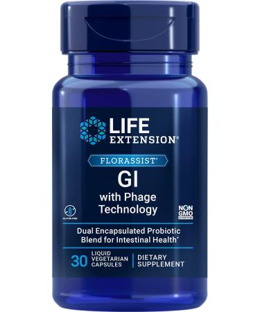 Life Extension Florassist GI with Phage Technology 30 Liquid Vegetarian Capsules