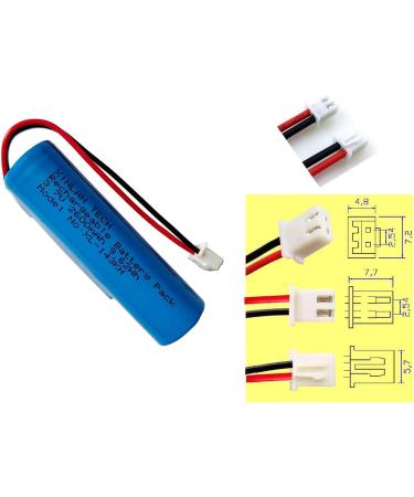 3.7V 2600mAh Li-ion Battery 2Pack for Croove B0143KH9KG Voice Amplifier - Rechargeable Replacement with XH2.54mm-2Pin Plug - Buy Online on GoSupps.com