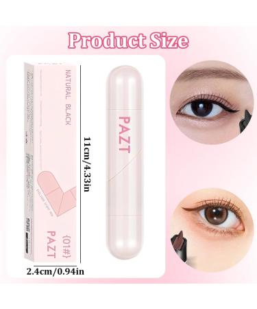 MOLZINY 2pcs Eyeliner Stamp Double Head Eyeliner Stamp Rotatable Eyeliner Waterproof Black Smudgeproof AllWeather Eyeliner Makeup for All Eye Shapes for Parties Travel - Buy Online on GoSupps.com