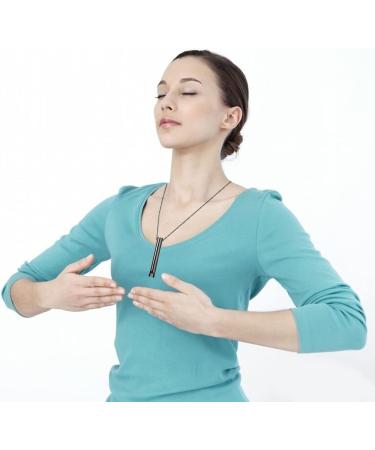 NexMe Stress Anxiety Relief Mindful Breathing Necklace - Breathwork Tool for Meditation & Relaxation (Silver) - Buy Online on GoSupps.com