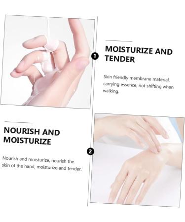 Beavorty 2 Pairs Hand mask Gel Boat Socks Hand Dead Skin Remover exfoliating Hand Hands Hydrating Gloves Hand Moisturizing Gloves White Non-Woven Fabric moisturizing Cover Hand Peeling 18X11.5cm - Buy Online on GoSupps.com