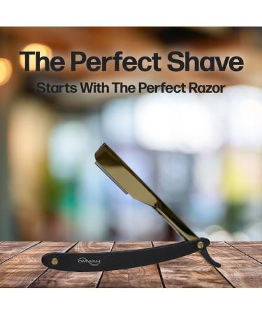 OMWAH Professional Barber Straight Edge Razor - Premium Slide Lock Design for Precision Shaving | International Shipping Available - Buy Online on GoSupps.com