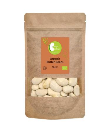 Organic Butter Beans | Certified Organic | by Busy Beans Organic (5kg)