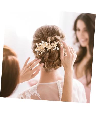 Didiseaon 1 Set Wedding Hair Comb Rhinestone Bobby Pins Tiara Hair Clip Bridal Accessories Rhinestone Headpiece Bride Hair Comb Bride Hair Pin Flower Hair Comb Wedding Headdress - Buy Online on GoSupps.com
