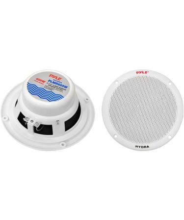 Pyle Marine Receiver Speaker Kit - 2-Channel Amplifier with 6.5 Speakers - Waterproof, Remote Control, Power Protection Circuitry - PLMRKT2A - Buy Online on GoSupps.com
