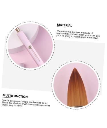 Buy Housoutil Dual-Purpose Lip & Concealer Brush - Mini Telescopic Makeup Brush for Lipsticks & Gloss - Pink Cosmetic Tool - Buy Online on GoSupps.com