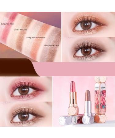  Beliky Girl Glitter eyeshadow stick lightweight luxury double-ended shimmering cream eyeshadow stick dual-color eyeshadow pencil for lazy people eyeshadows (#1) - Buy Online on GoSupps.com
