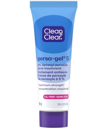 Clean & Clear Persa-Gel 5 Oil-Free Acne Spot Treatment with Maximum Strength 5% Benzoyl Peroxide Topical Pimple & Acne Medication for Face Acne Fragrance-Free 28g Acne Treatment - Maximum Strength - Buy Online on GoSupps.com