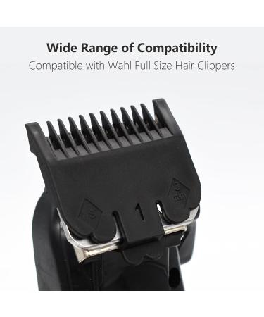 2 Pieces 2 Lengths Professional Hair Clipper Attachment Guide Guard Combs 1/16" 1/8" 1.5mm 3mm Compatible with Wahl Standard Full-Sized 5 Star Series Magic Clip Hair Clippers (Black) - Buy Online on GoSupps.com