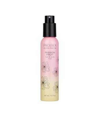 Pacifica Hair Perfume & Body Fragrance Spray Mist - Passion Fruit with Pineapple Orange Blossom Vanilla Sandalwood & Bergamot Alcohol-Free Vegan & Cruelty-Free 5 oz (1 Count) New Passionfruit 5 Fl Oz (Pack of 1)
