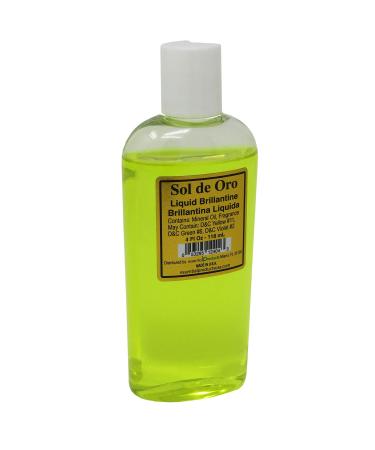 Sol de Oro Liquid Brillantine Yellow 4 fl oz - Premium Brillantina Liquida Amarrilla for Shine & Style - International Shipping Available - Buy Online on GoSupps.com