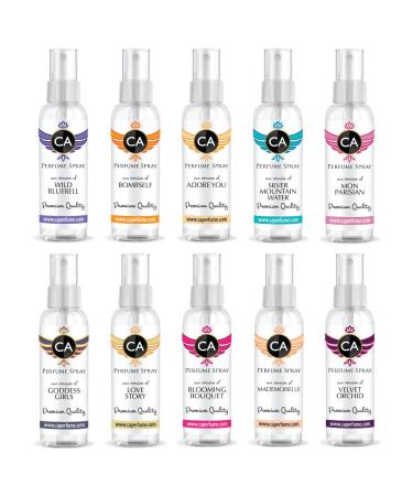 CA Perfume Spray Top 10 For Women In April (Goddess Girls + Bombself + Adore You +Silver Mountain Water + Mon Parisian + Wild Bluebell + Love Story + Blooming Bouquet + Mademoiselle + Velvet Orchid) Top 10 CA Perfume Spray For Women In April 2020 - Buy Online on GoSupps.com