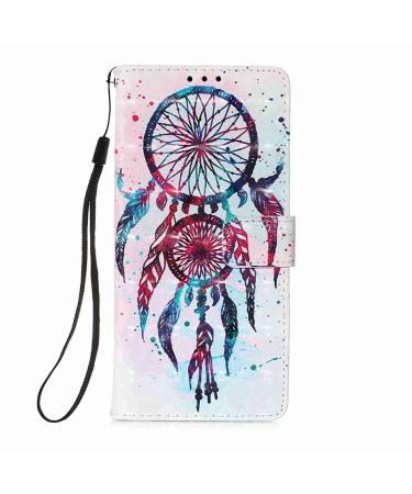 Compatible with Samsung Galaxy A13 4G Shell Mobile Phone Ball Shiny 3d Pattern PU Leather Pocket Card Card Card Case Wallet Case Cover For Samsung Galaxy A13 4G Dream catcher