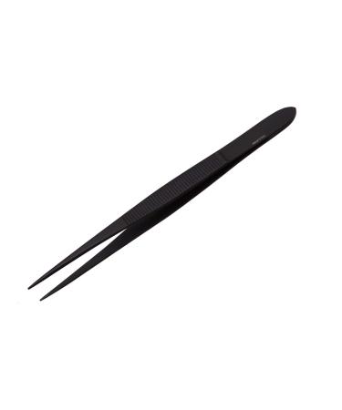 Tweezers 9 cm pointed black rust -free