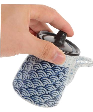 HOMSFOU Soy Sauce Jar Japanese Bottle for Condiment Shoyu Storage Bottle Vinegar Holders Soy Sauce Container Soy Sauce Pot Vinegar Pot Grease Pot Cooking Ceramics Household Pepper Can 9.5X9X8CM As Shown 2 - Buy Online on GoSupps.com