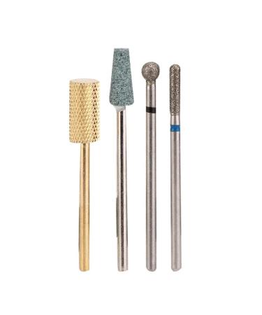 Nail Art Drill Bits Tungsten Steel Resistance Wear Nail Art Drill Bit for Manicure Dead Skin Removal(#2)