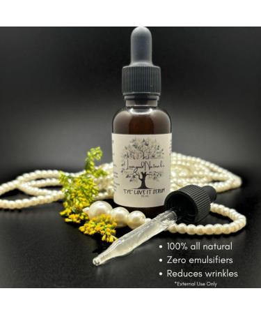 "Eye" Love It Serum - 100% All-natural Anti-aging Skin Brightening Oil for Dark Circles and Puffiness Around the Eyes Reduces Fine Lines and Wrinkles - 30 ml - Buy Online on GoSupps.com