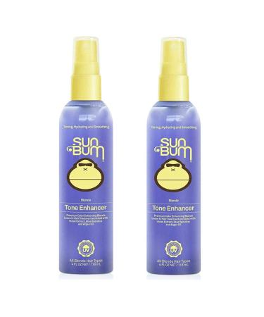 Sun Bum Blonde Tone Enhancer - Paraben Gluten and Cruelty Free Purple Leave In Treatment for Blondes (2 Pack) 8 Fl Oz (Pack of 1)