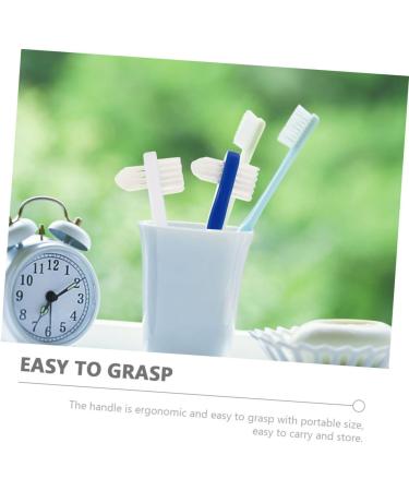 Minkissy Double-Headed Toothbrush for False Teeth - 12-Pack Denture Cleaning Brushes & Tools for Optimal Oral Hygiene - Buy Online on GoSupps.com