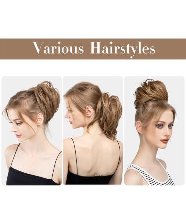 Hair Bun Synthetic Hair Bun with Elastic Rubber Band Messy Bun Wig Hair Bun Curly Hair Bun Donut Hair Ties Women Hair Bun Hair Extension Hair Piece (Size : 1 PC Color : Light Auburn) 1 PC Light Auburn - Buy Online on GoSupps.com