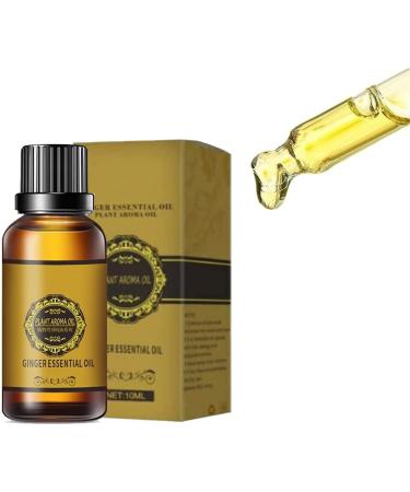 MJUHNHH Ginger oil for abdominal drainage ginger oil for lymphatic drainage slimming ginger oil for the stomach skin care (color: 1 bottle size: 30 ml /