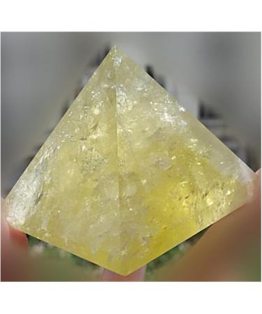 1pc Natural Citrine Quartz Crystal Pyramid Stone Crystal Reiki - Buy Online on GoSupps.com