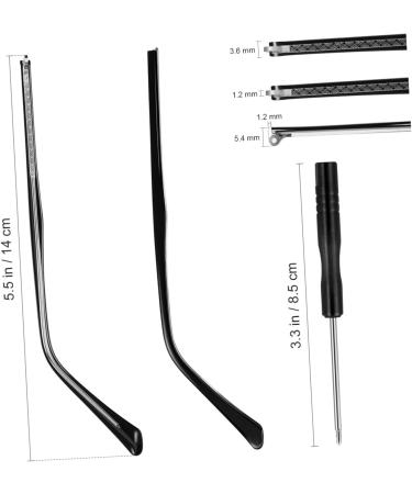 Ultechnovo Sunglasses Repair Set | Metal Replacement Bracket Arms & Screws | Ideal for Black Sunglasses | International Shipping - Buy Online on GoSupps.com